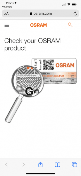 Verifizierung-Osram-LED-via-QR-Code-Website