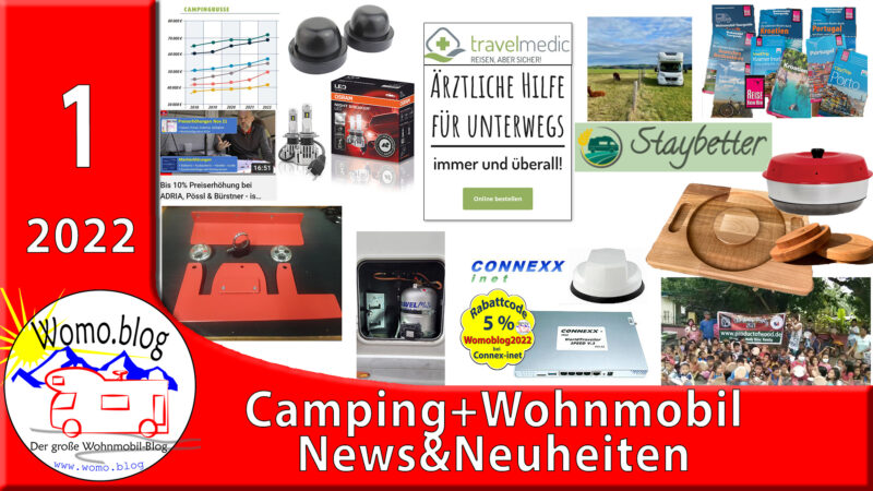 Camping und Wohnmobil News&Neuheiten 01/2022