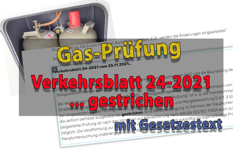 Gas-Prüfung: Verkehrsblatt 24-2021 Nr. 232