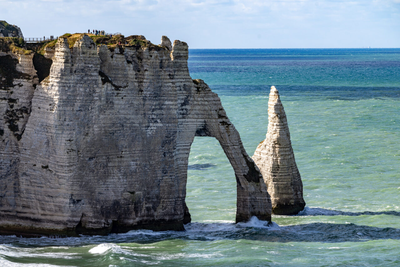 Felsbogen Falaise d'Aval in Étretat