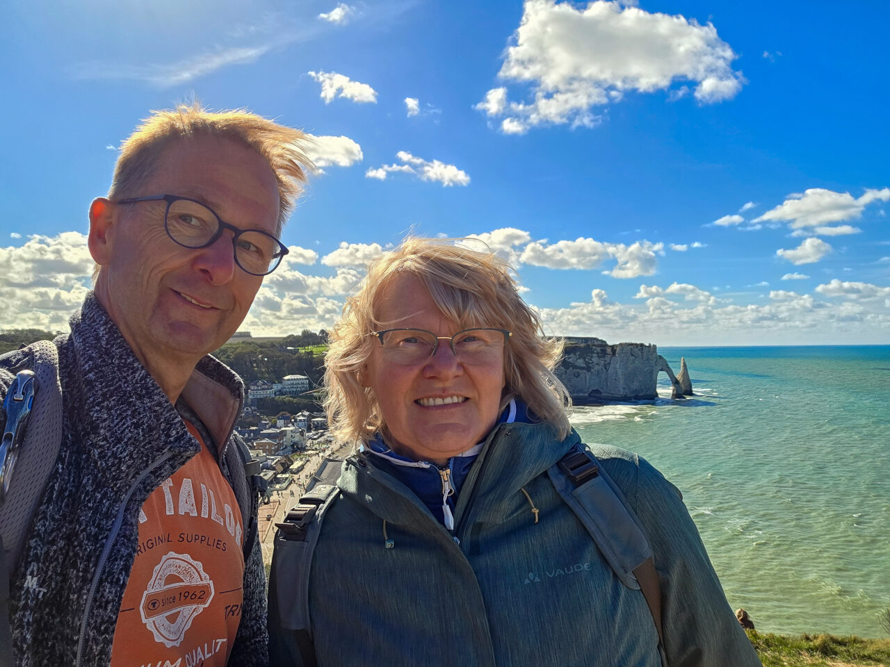 Selfie in Étretat
